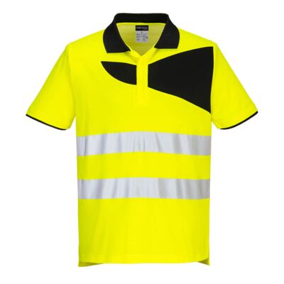 PW2 Hi-Vis Cotton Comfort Polo Shirt S/S Thumbnail