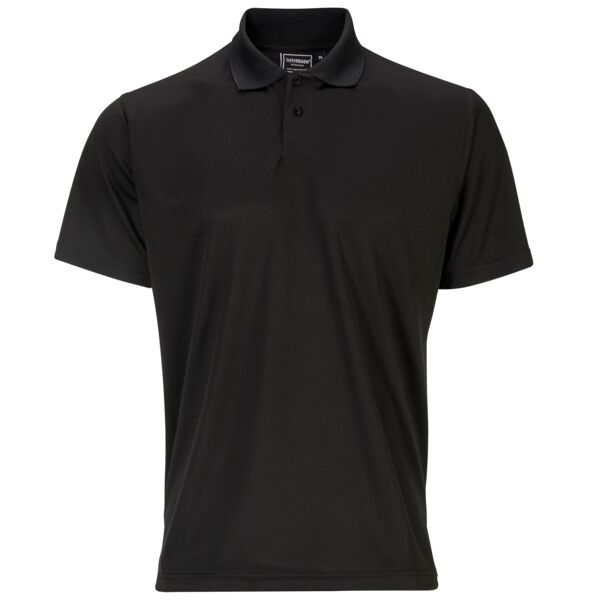 Supertouch Black Bird Eye Polo Shirt Thumbnail