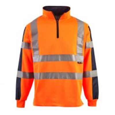 Supertouch Hi Vis 2 Tone Orange Rugby Shirt Thumbnail